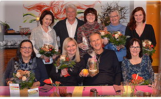 Die Helferinnen Frau Birkner, Frau Dörrich, Frau Schnake, Frau Schneider und Frau Lamm